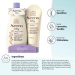 Aveeno Baby Calming Comfort Bath & Lotion Set, Night time Baby Skin Care Products with Natural Oat Extract, Lavender & Vanilla Scents, Paraben-Free, 2 Items - Image 10
